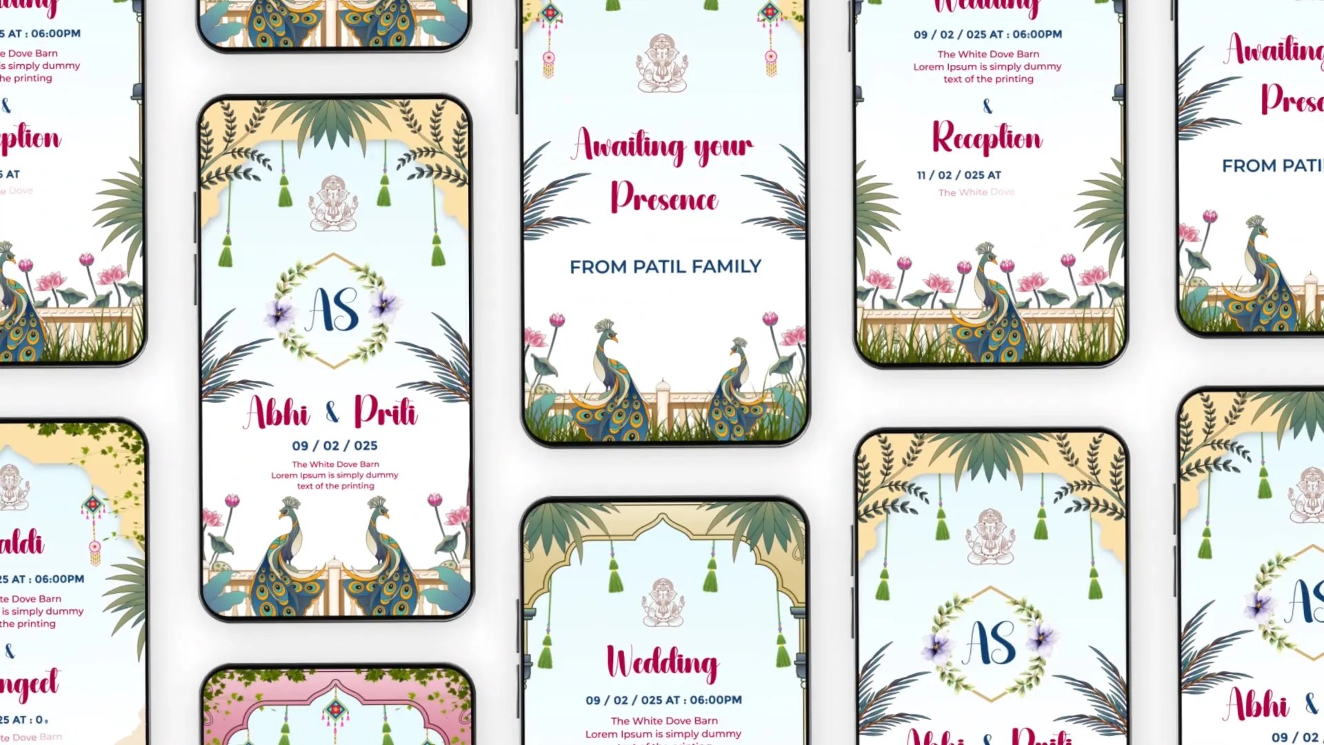 Download indian wedding invitation templates